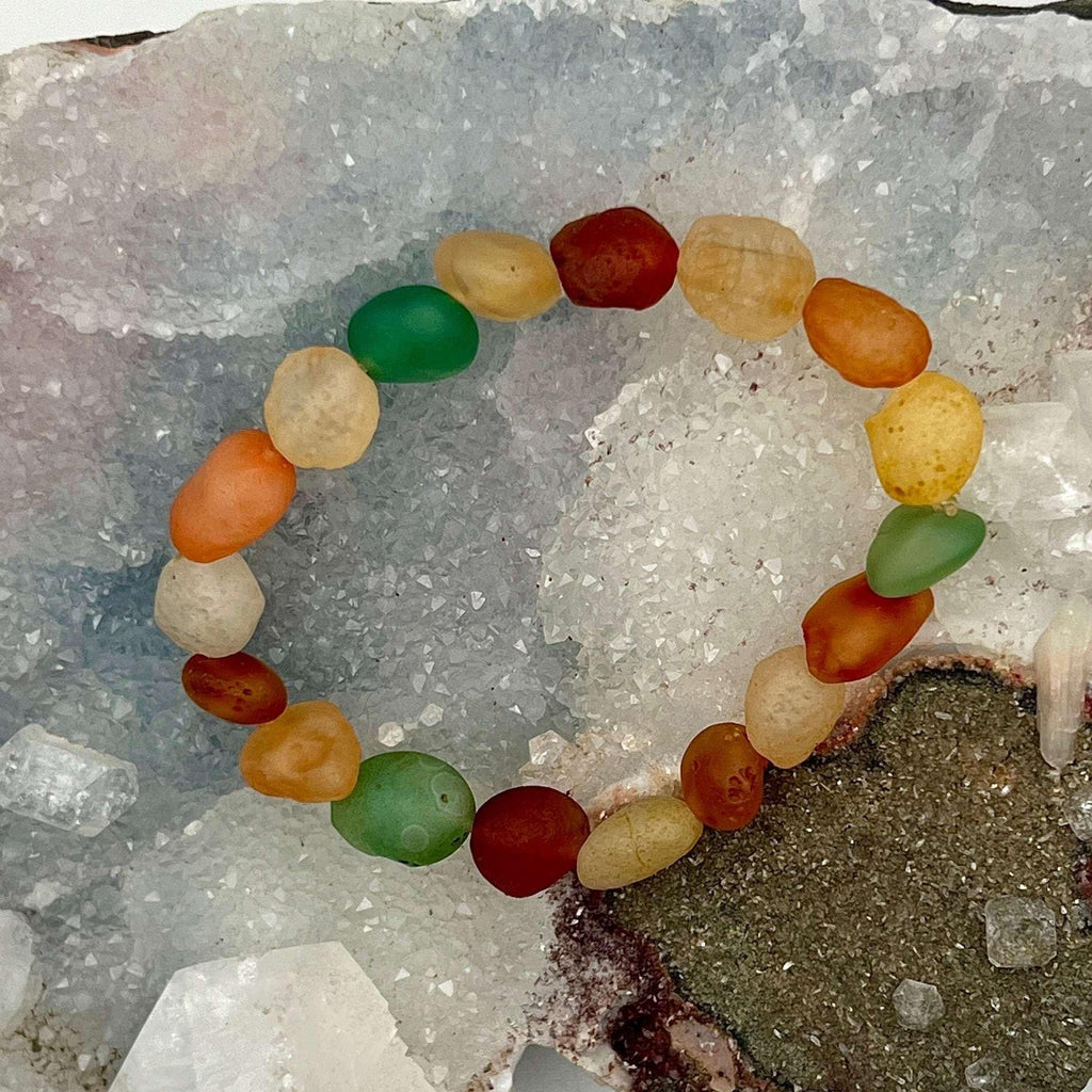 Gobi Desert Agate Crystal Beaded Bracelet Grounding Stone