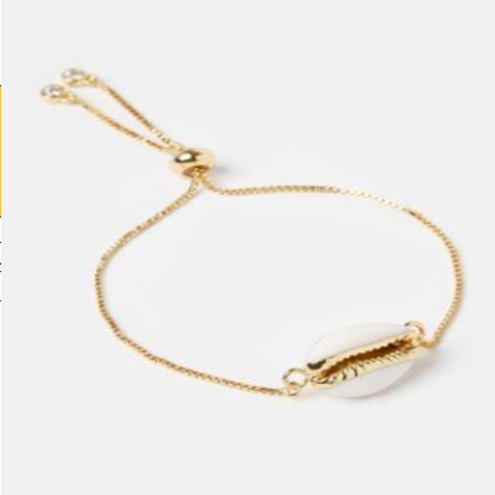 Seashell Bracelet Adjustable Spring Closure