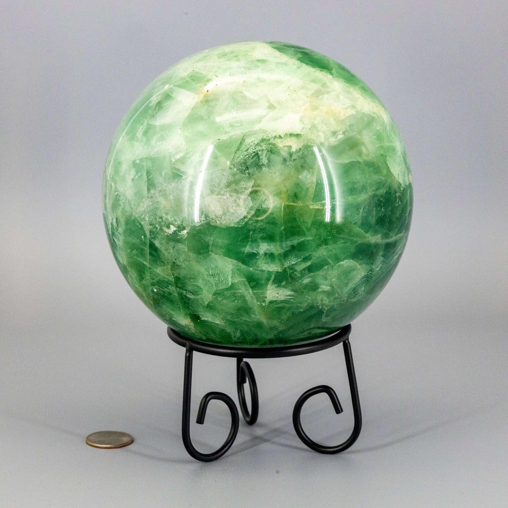 Green Fluorite Sphere | 153mm Collector Grade Crystal Ball