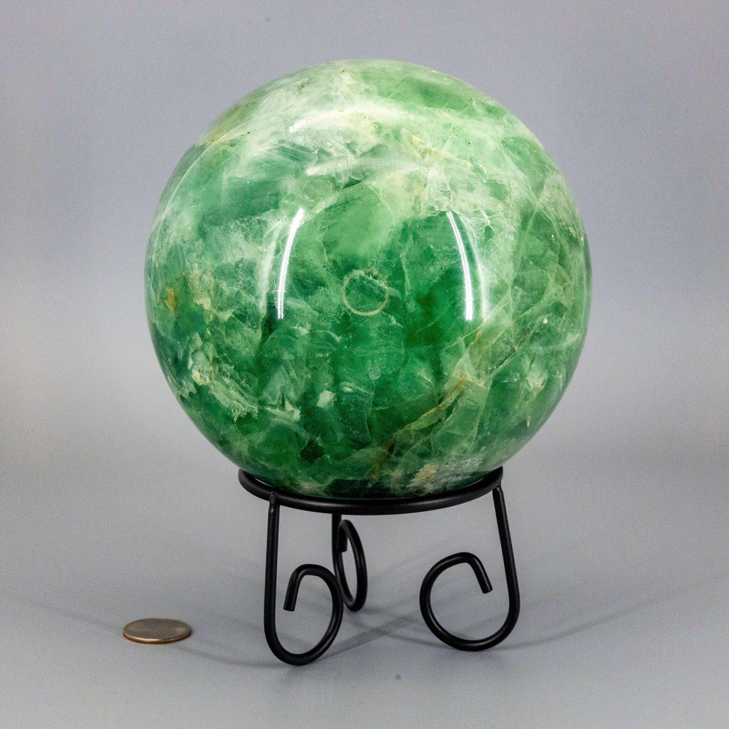 Green Fluorite Sphere | 153mm Collector Grade Crystal Ball
