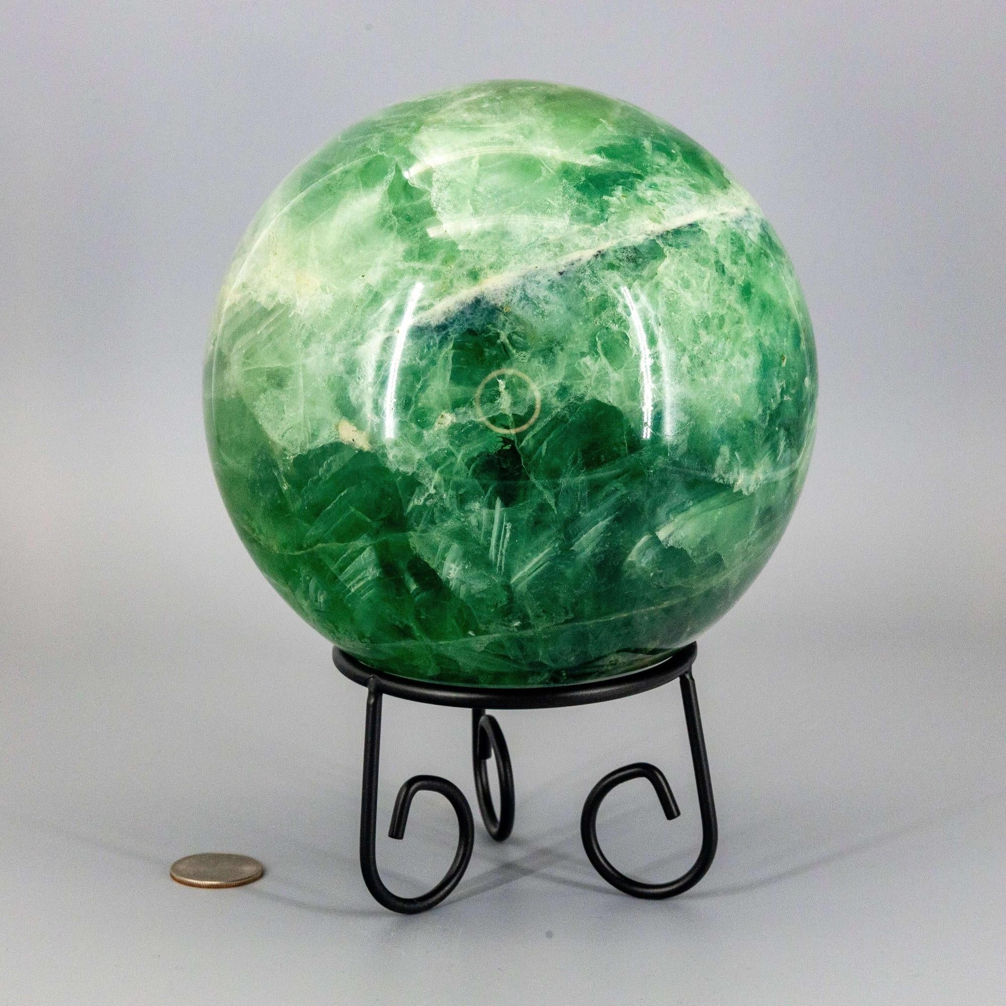 Green Fluorite Sphere | 153mm Collector Grade Crystal Ball