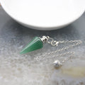 Silver Crystal Pendulums