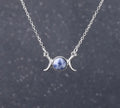 Triple Moon Crystal Necklaces