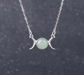 Triple Moon Crystal Necklaces