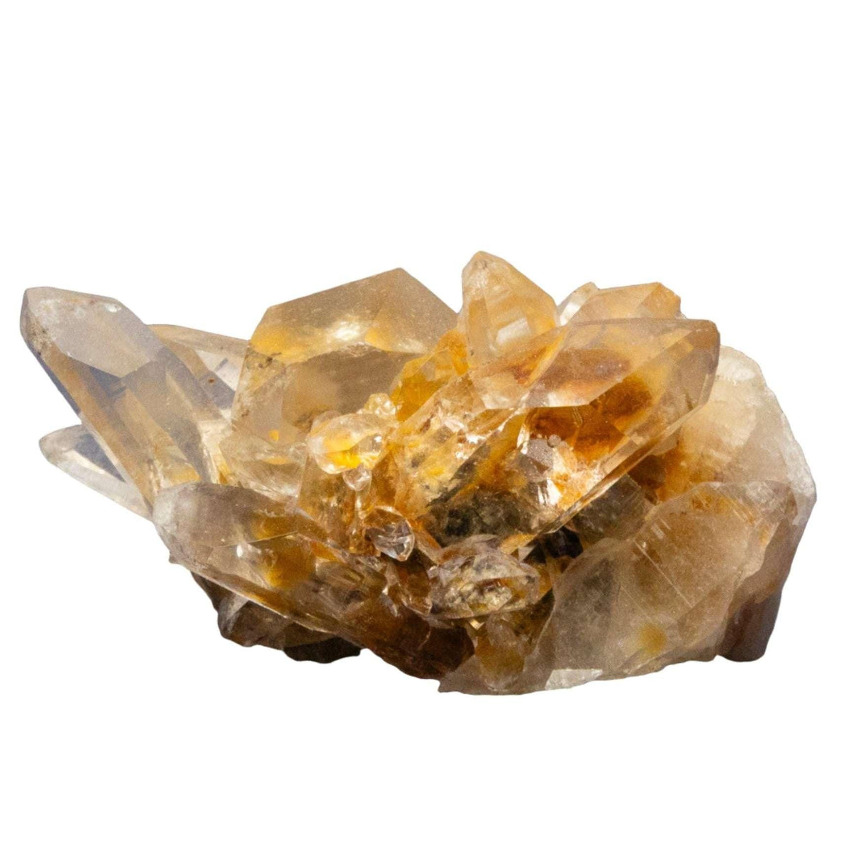 Hematoid Fire Quartz Crystal Cluster Natural Hematite