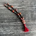 Root Chakra Meditation Mala - 27 Beads of Red Jasper & Hematite