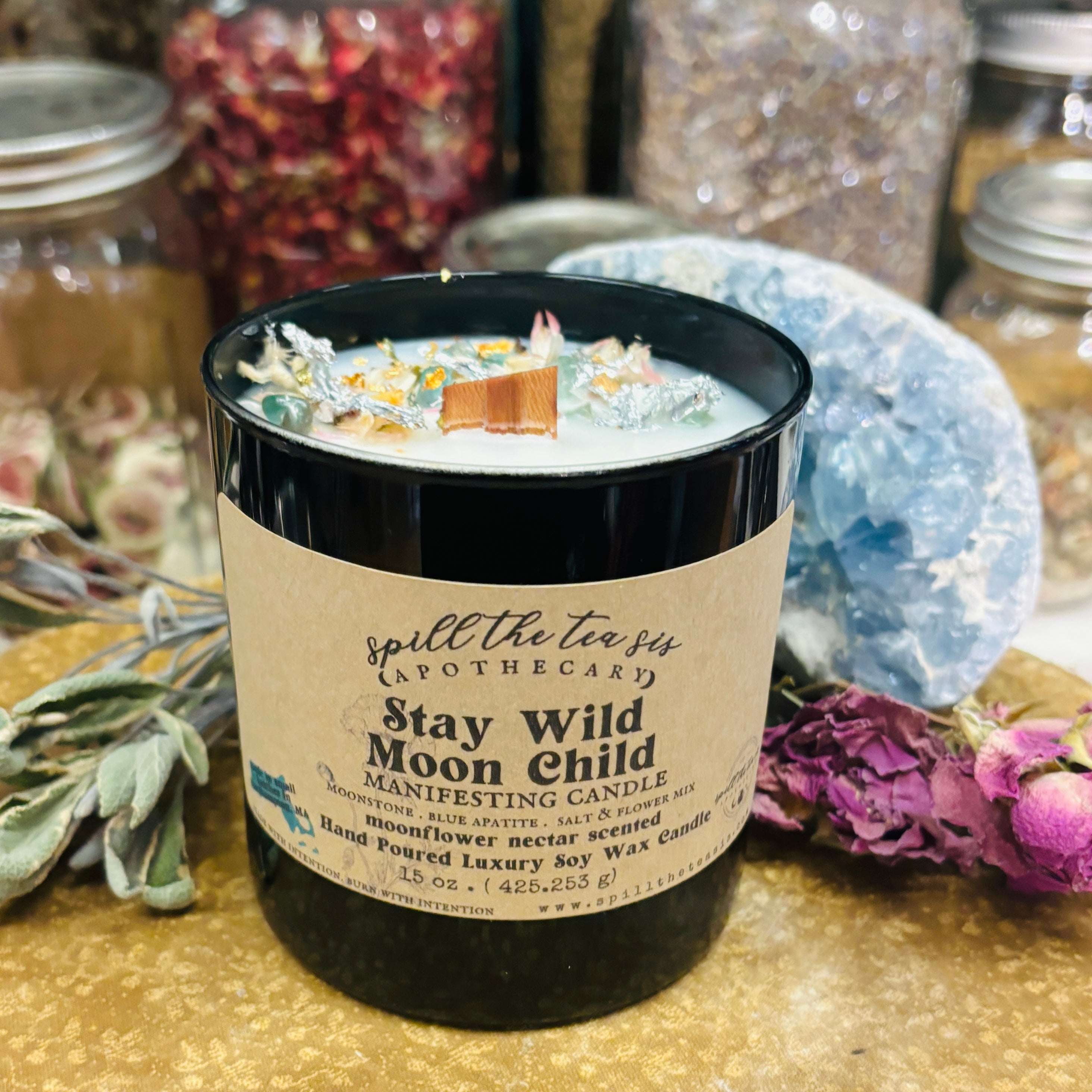 Stay Wild Moon Child Lunar Intention Candle | Moon Magic Soy Candle