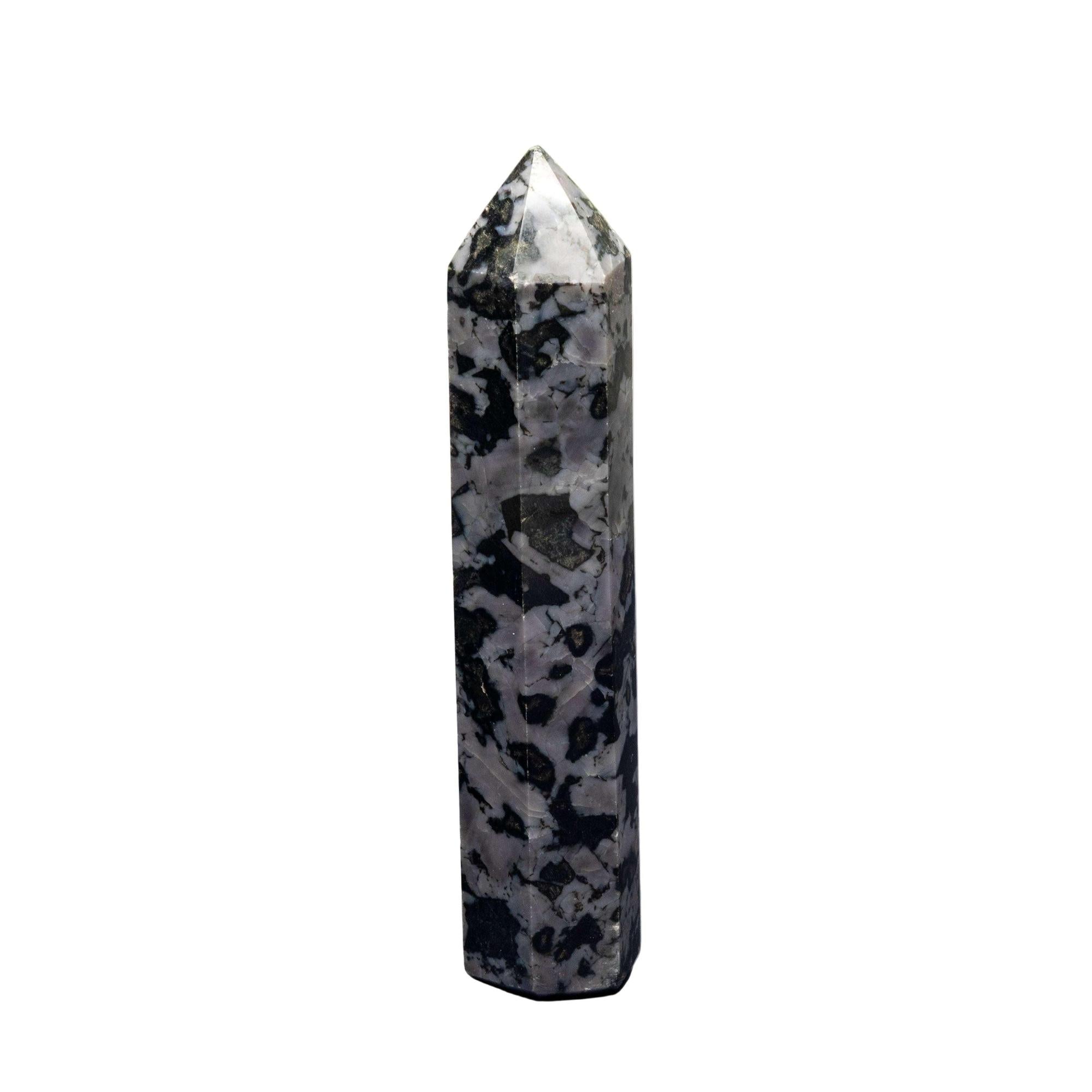 Indigo Gabbro Crystal Tower Mystic Merlinite Stone
