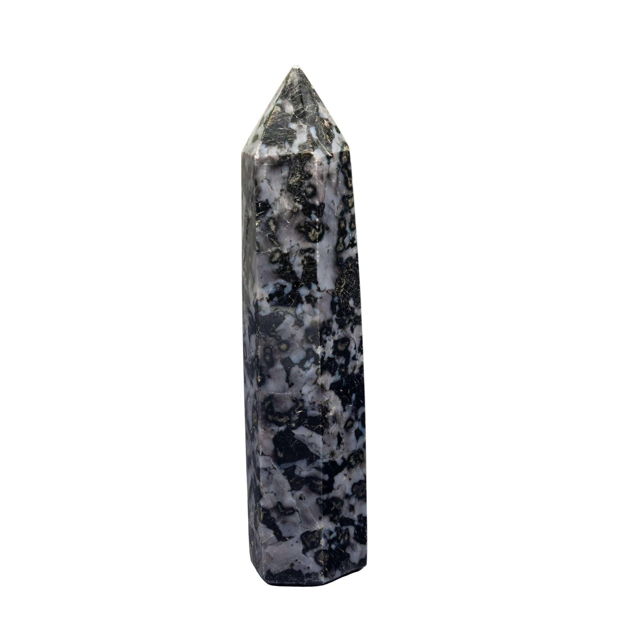 Indigo Gabbro Crystal Tower Mystic Merlinite Stone