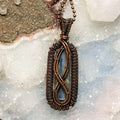 Kyanite Blade Wire Wrap Pendant