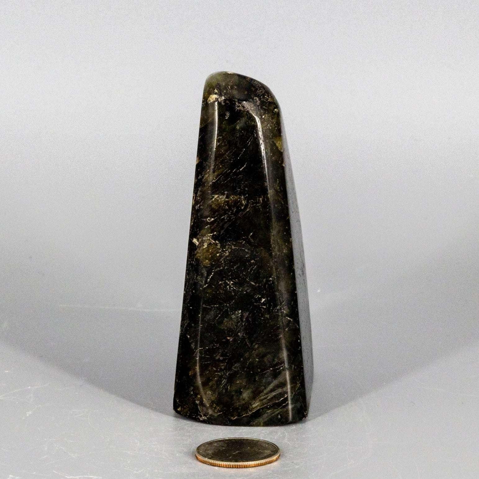Labradorite Crystal Freeform Polished Blue Flash Madagascar