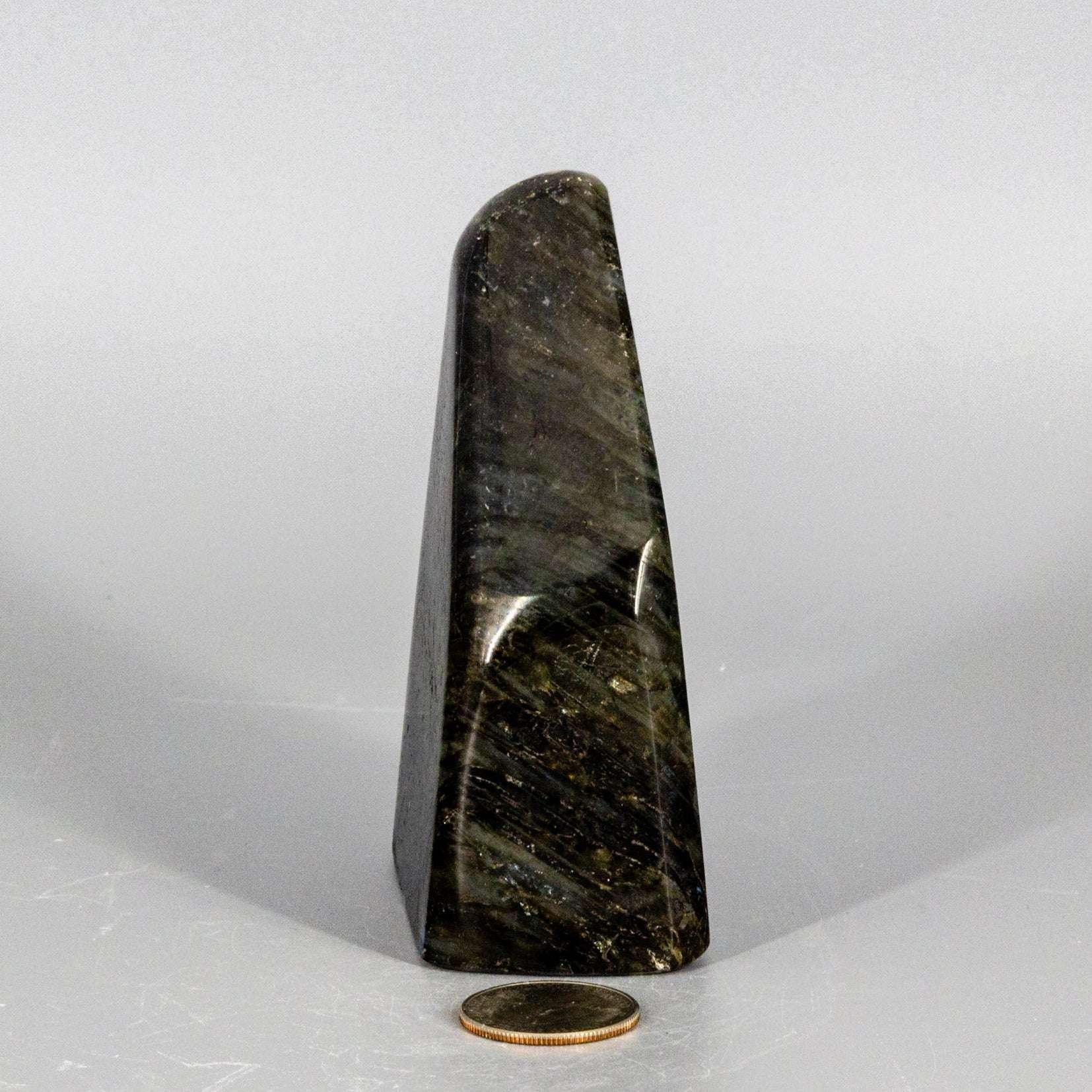 Labradorite Crystal Freeform Polished Blue Flash Madagascar