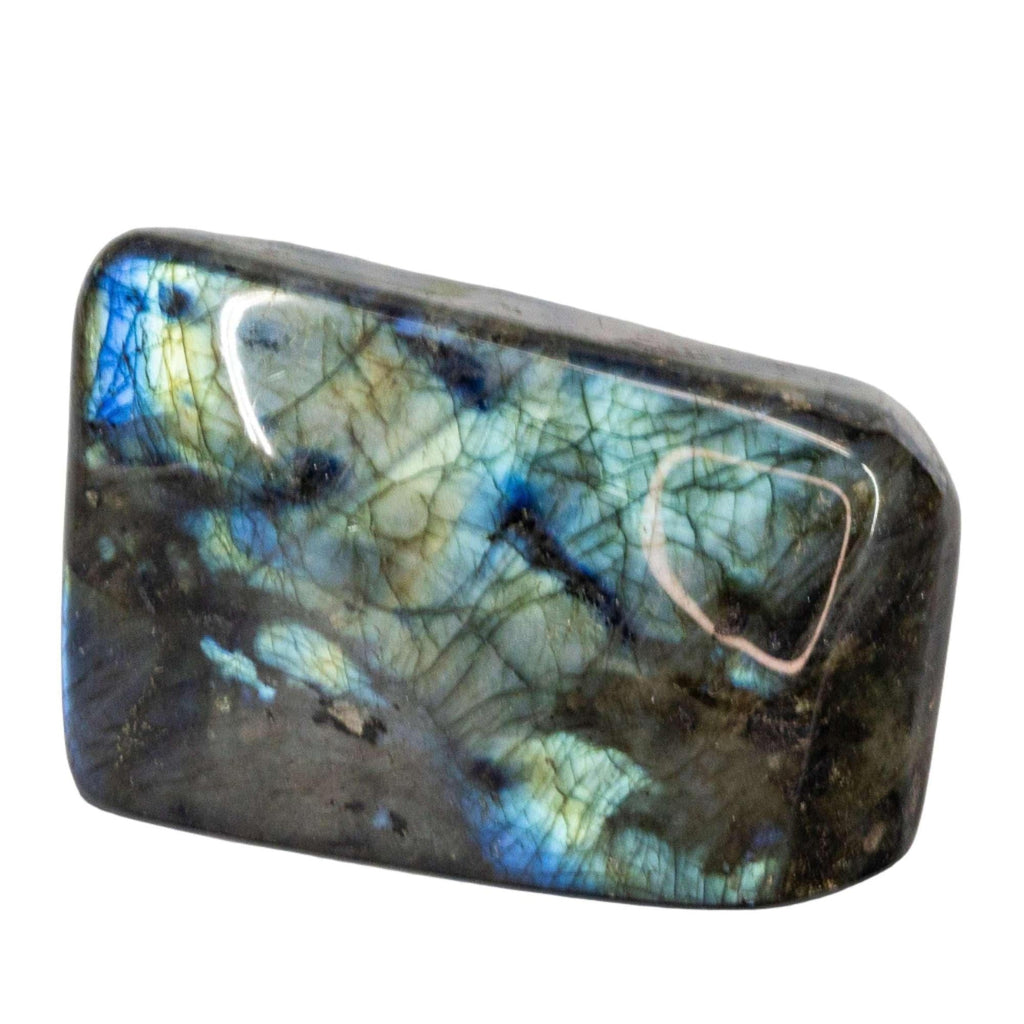 Labradorite Crystal Freeform Polished Labradorescent Flash