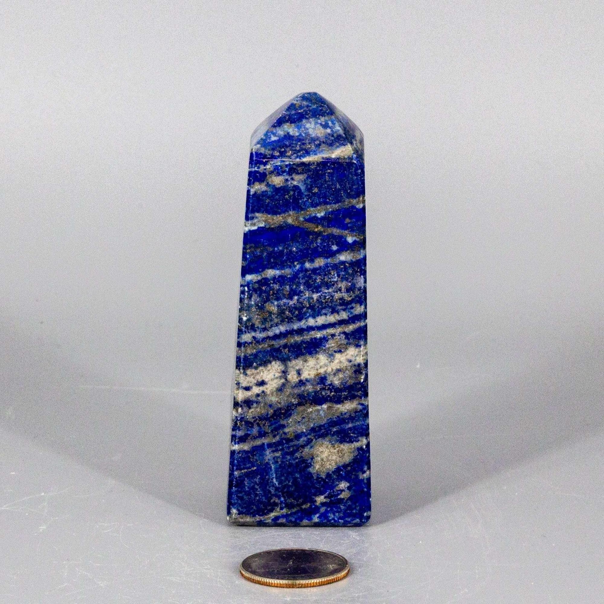 Lapis Lazuli Crystal Obelisk Tower Deep Blue