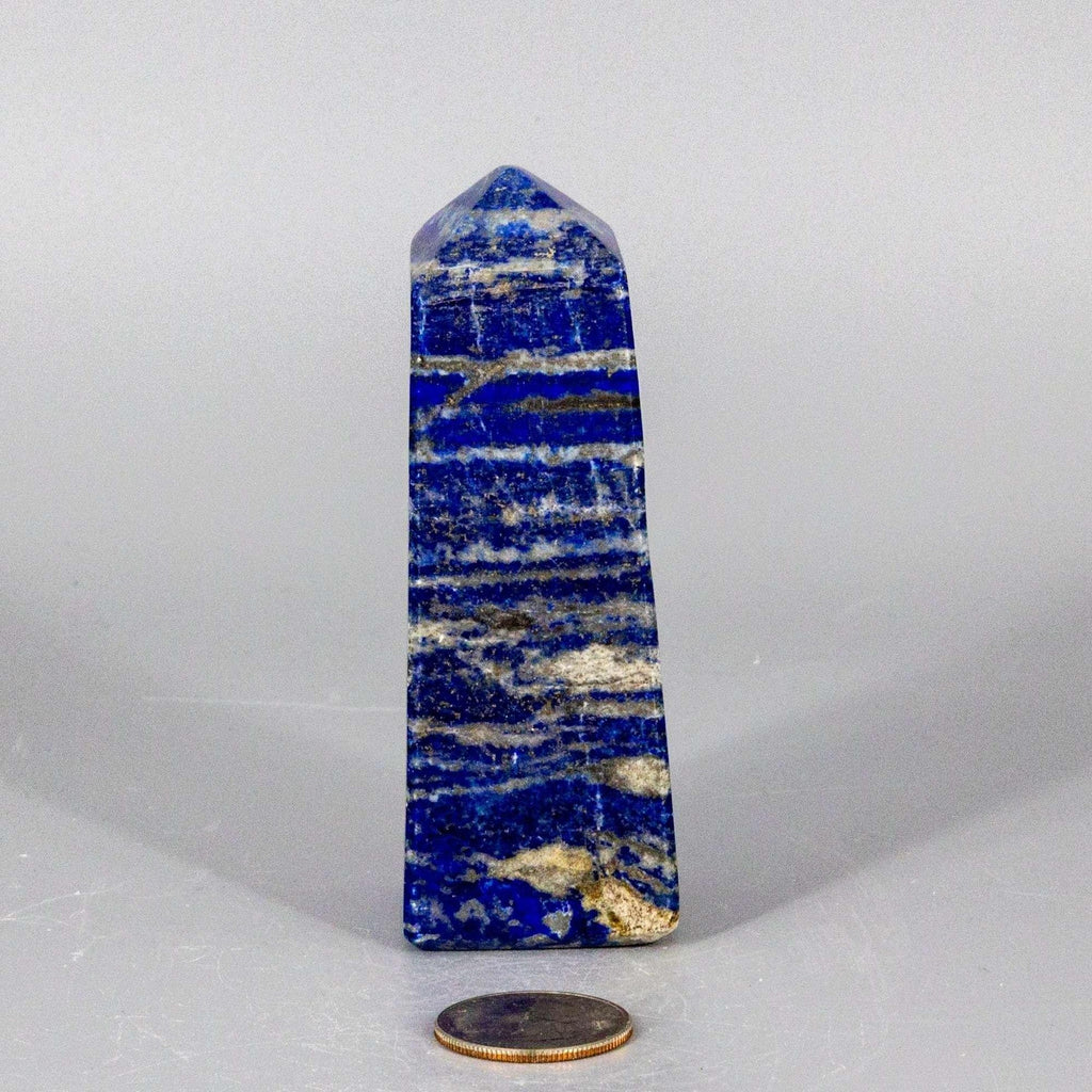 Lapis Lazuli Crystal Obelisk Tower Deep Blue