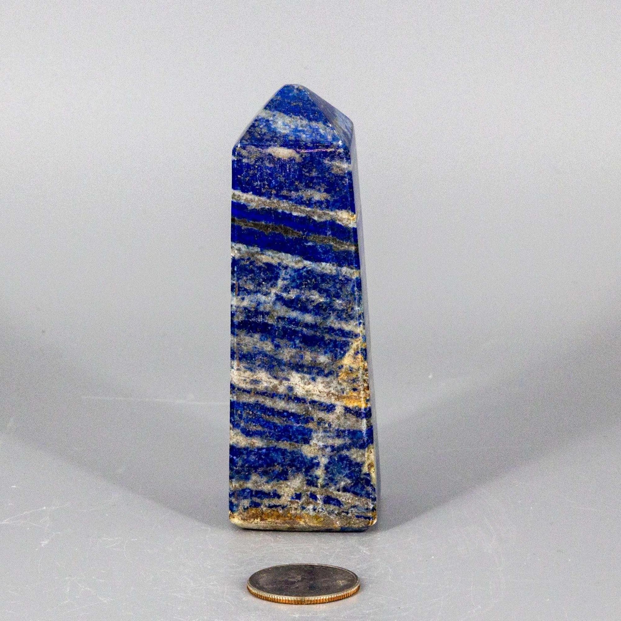Lapis Lazuli Crystal Obelisk Tower Deep Blue
