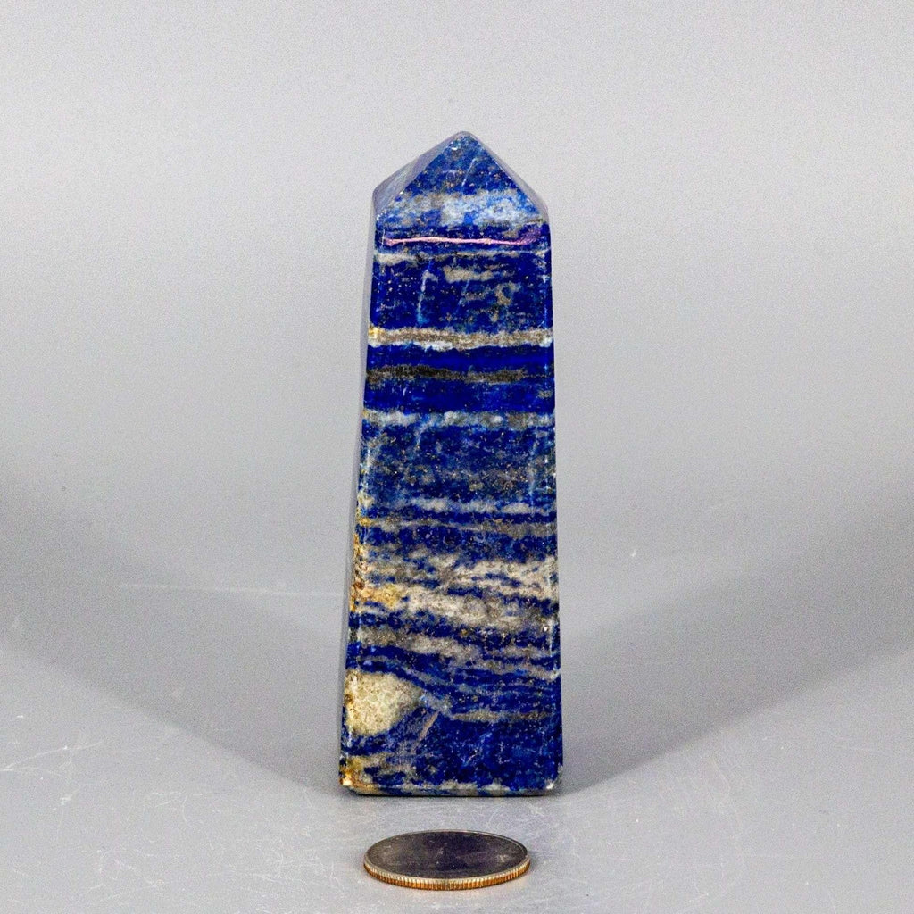 Lapis Lazuli Crystal Obelisk Tower Deep Blue