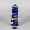 Lapis Lazuli Crystal Obelisk Tower Deep Blue