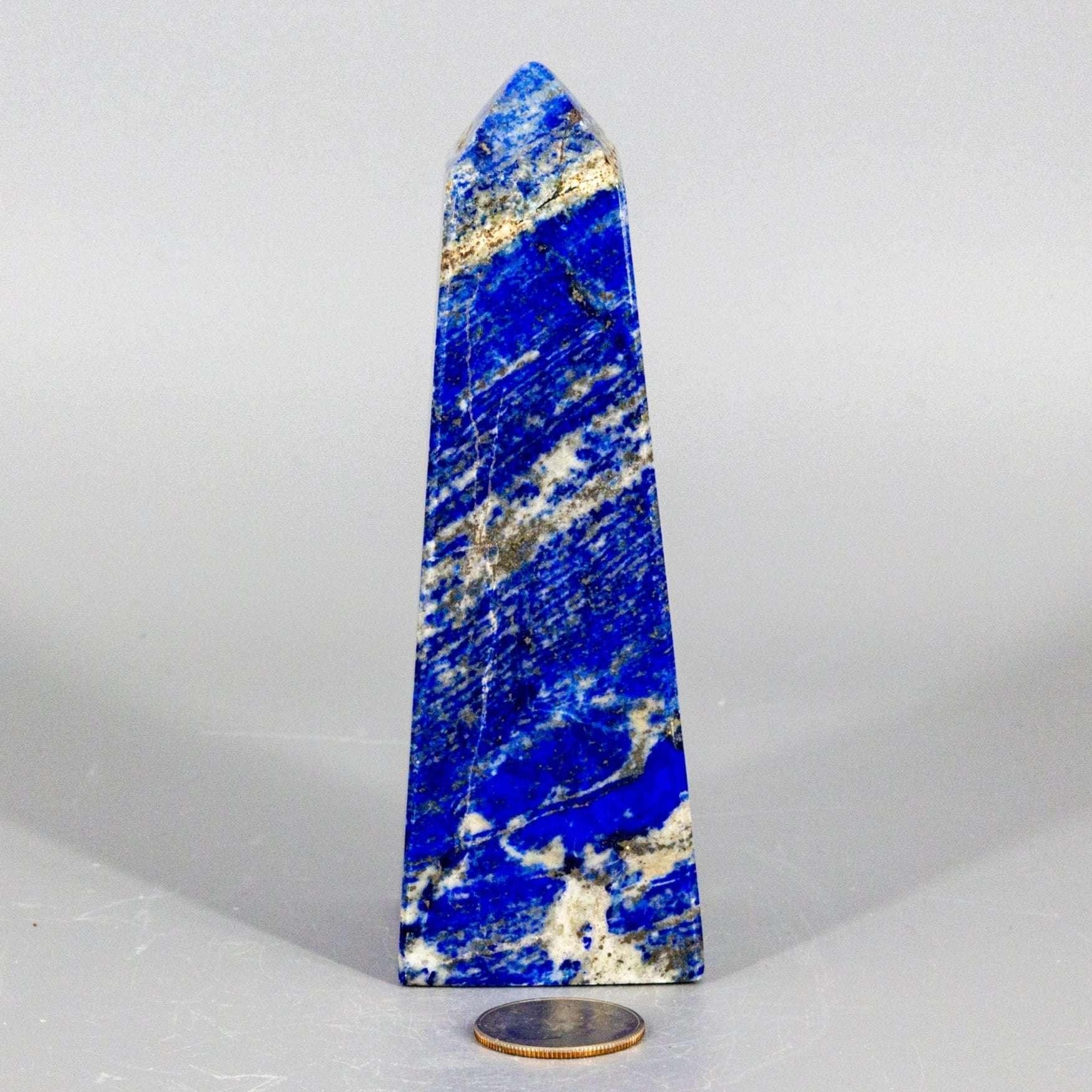 Lapis Lazuli Crystal Tower Obelisk Polished Gemstone