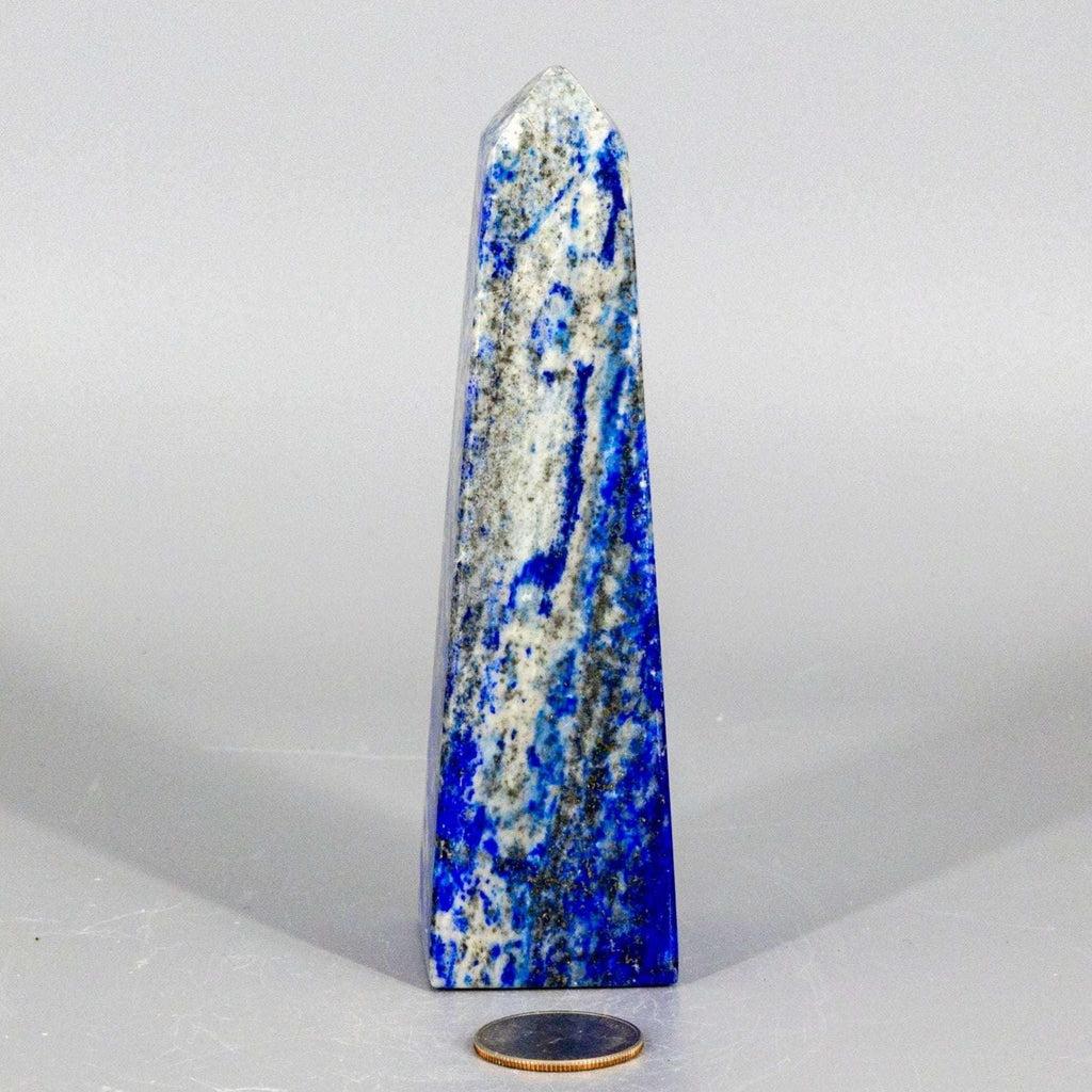 Lapis Lazuli Crystal Tower Obelisk Polished Gemstone