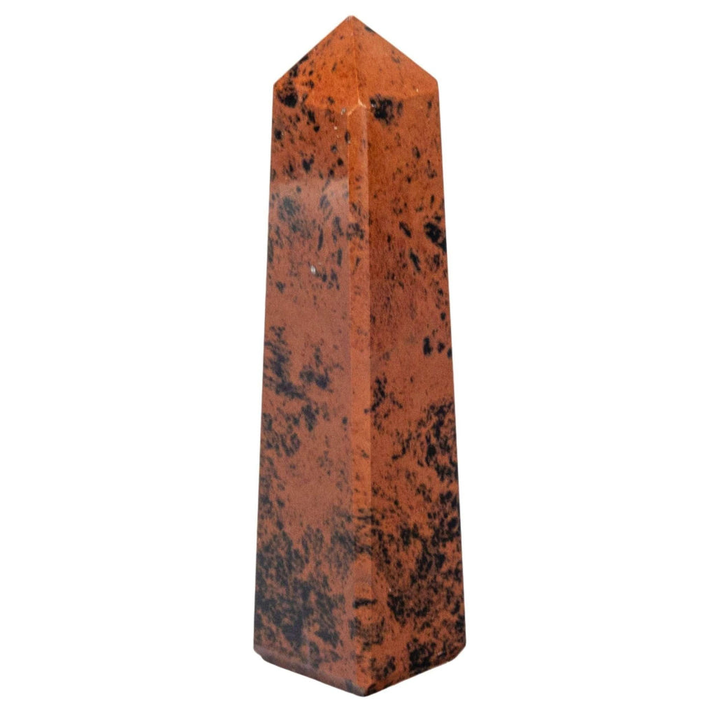 Mahogany Obsidian Crystal Tower Volcanic Glass Obelisk