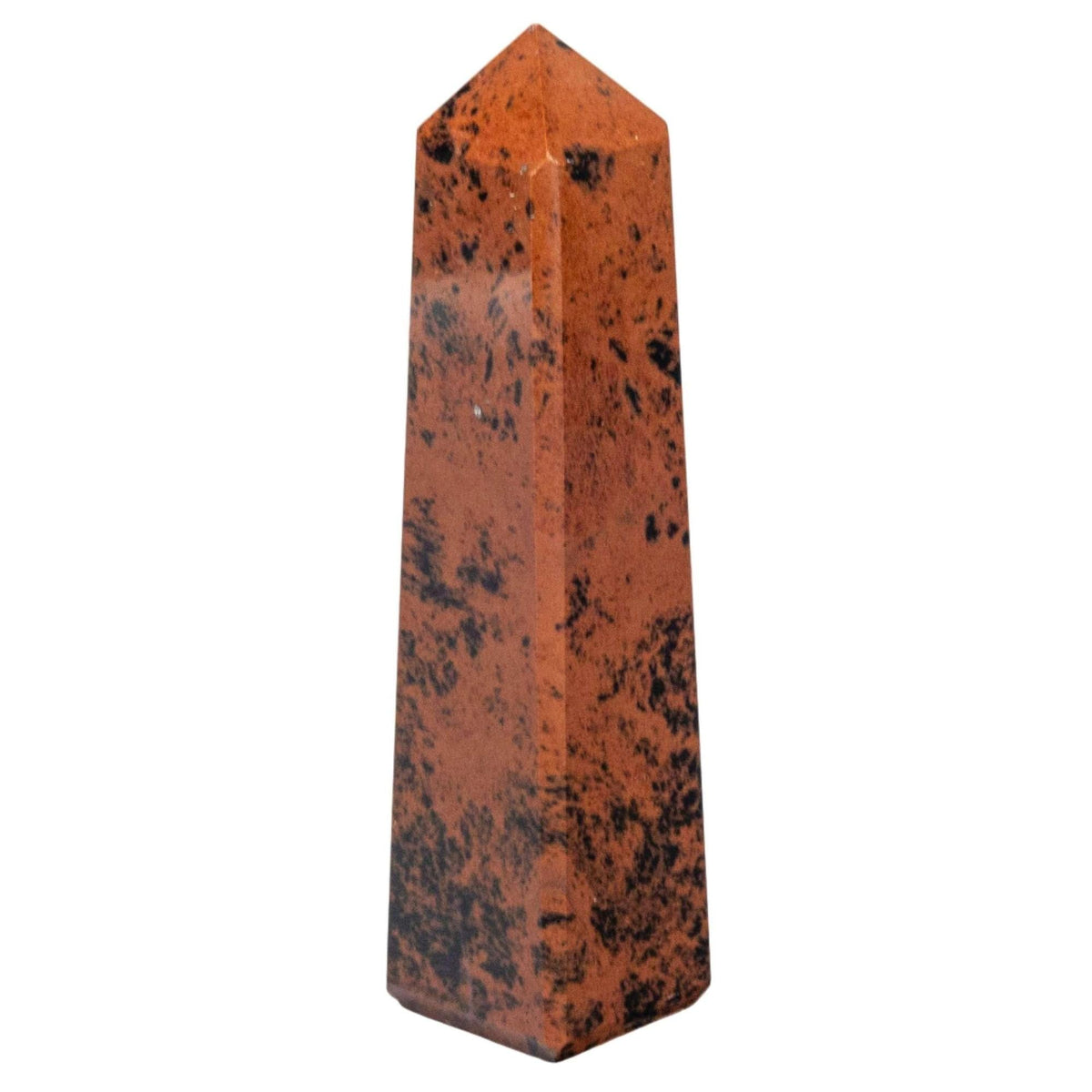 Mahogany Obsidian Crystal Tower Volcanic Glass Obelisk