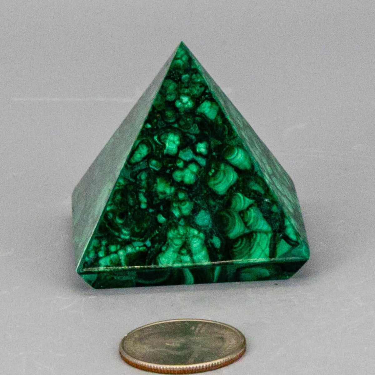 Malachite Crystal Pyramid Heart Chakra Transformation