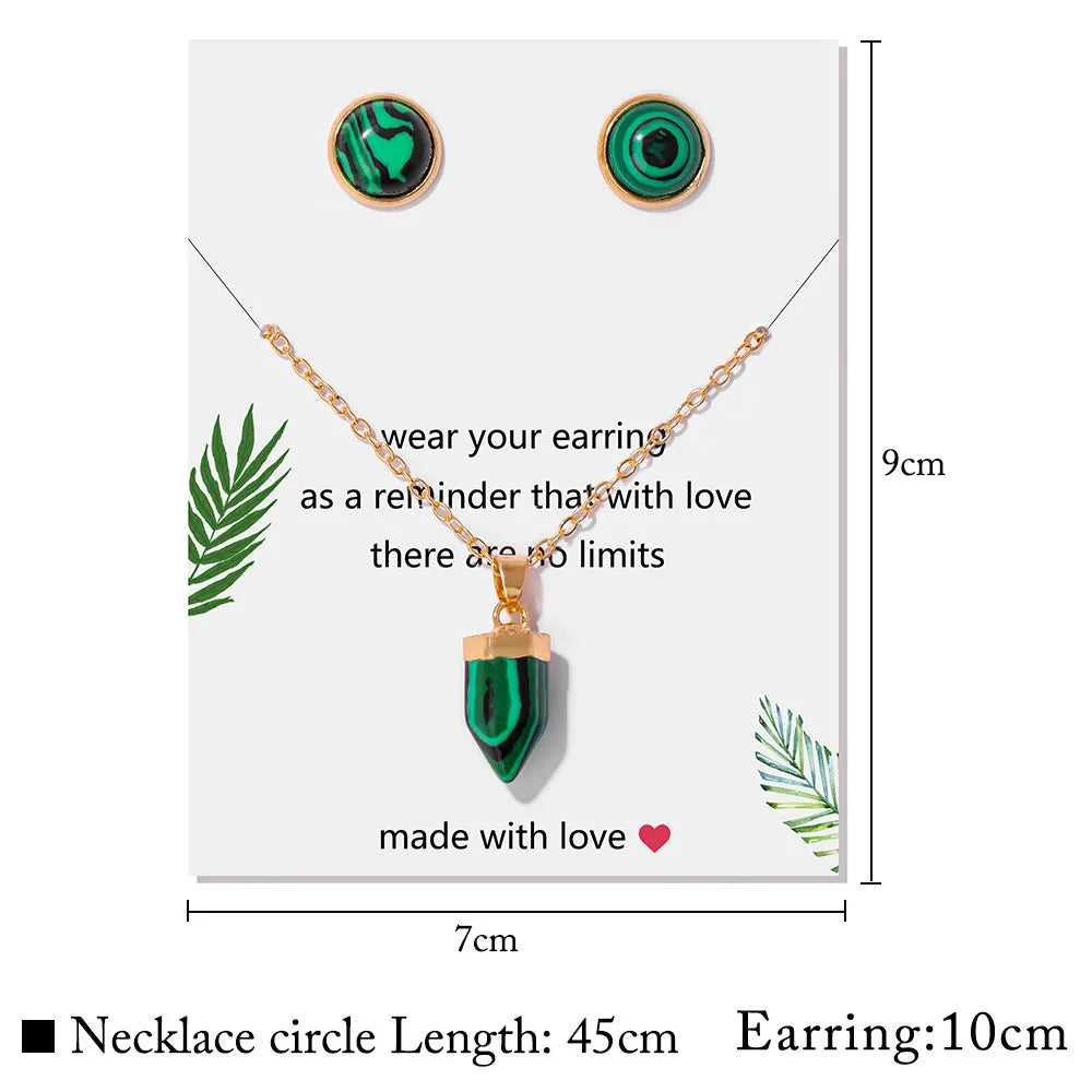 Crystal Point Gold Pendant Necklaces