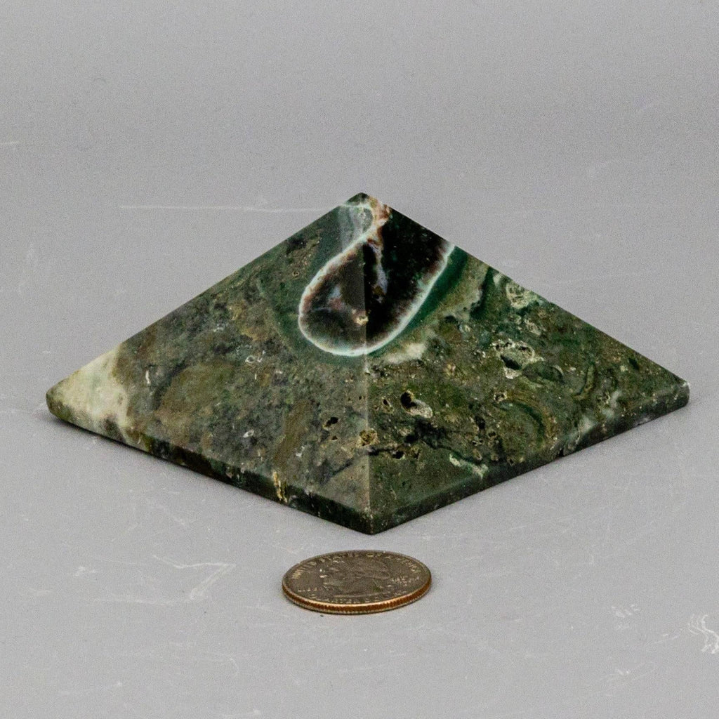 Ocean Jasper Crystal Pyramid Polished Natural Stone