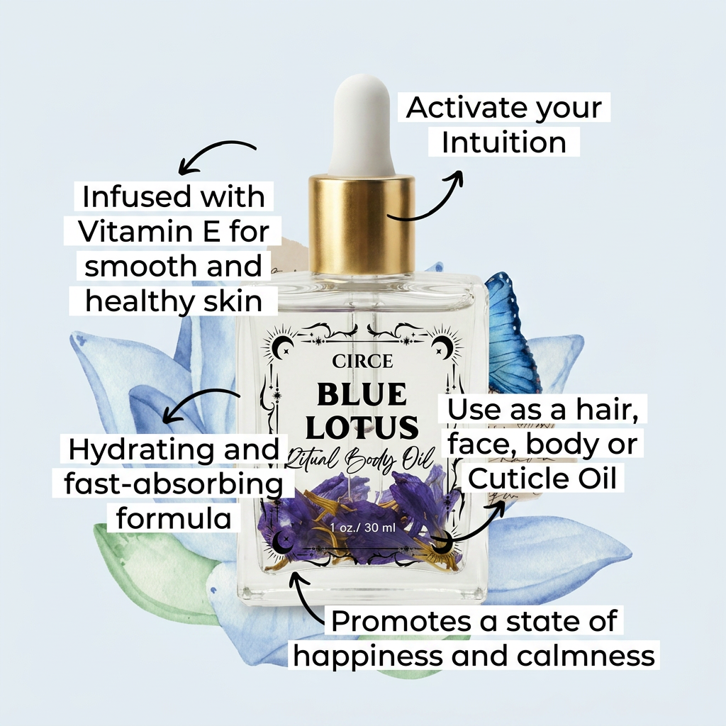Blue Lotus Ritual Body Oil - Hair, Face, Nail and Body Oil