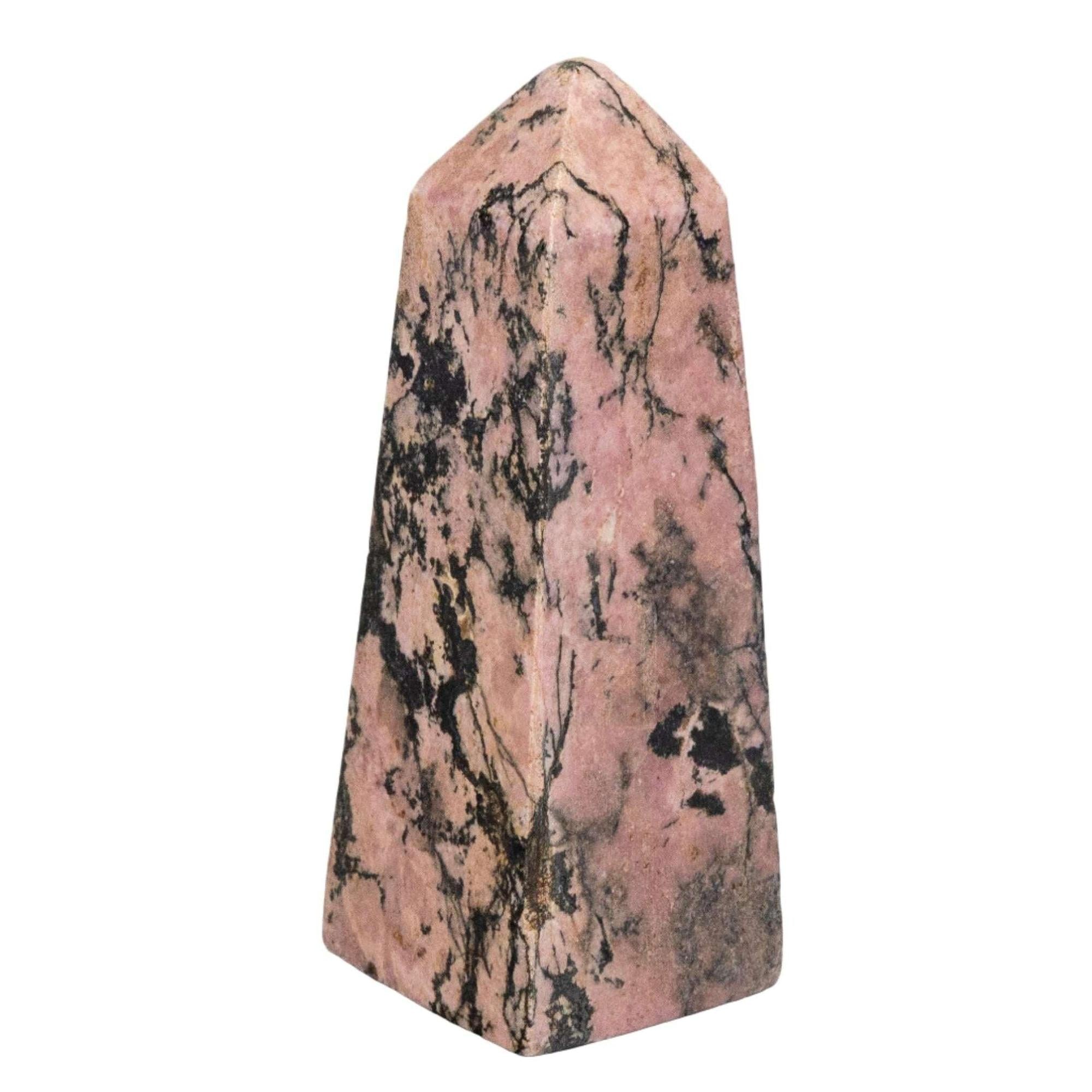 Rhodonite Crystal Tower Stone of Compassion and Healing
