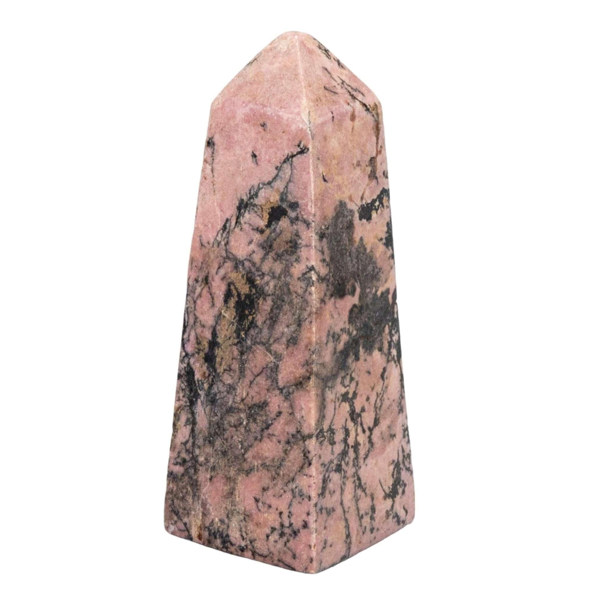 Rhodonite Crystal Tower Stone of Compassion and Healing
