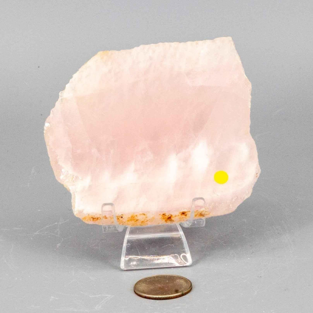 Rose Quartz Crystal Polished Slice Natural Pink Stone