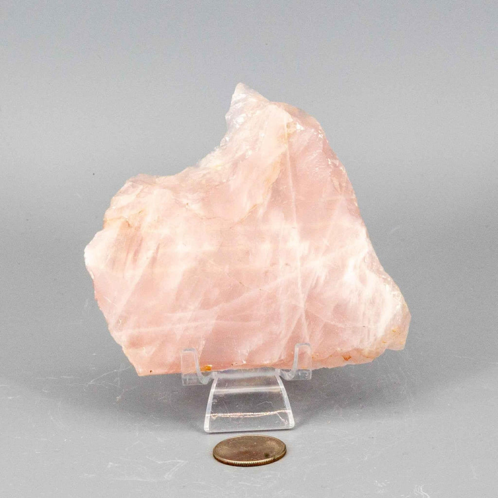 Rose Quartz Crystal Polished Slice Natural Pink Stone