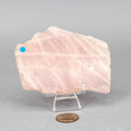 Rose Quartz Crystal Polished Slice Natural Pink Stone