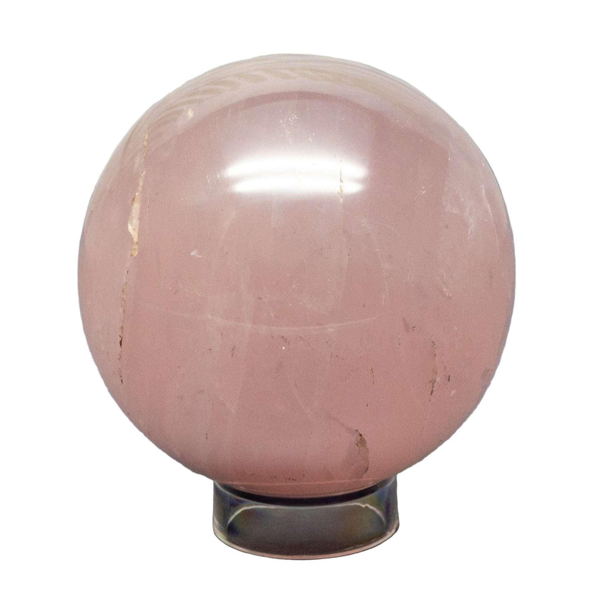 Rose Quartz Crystal Sphere Polished Heart Chakra Love