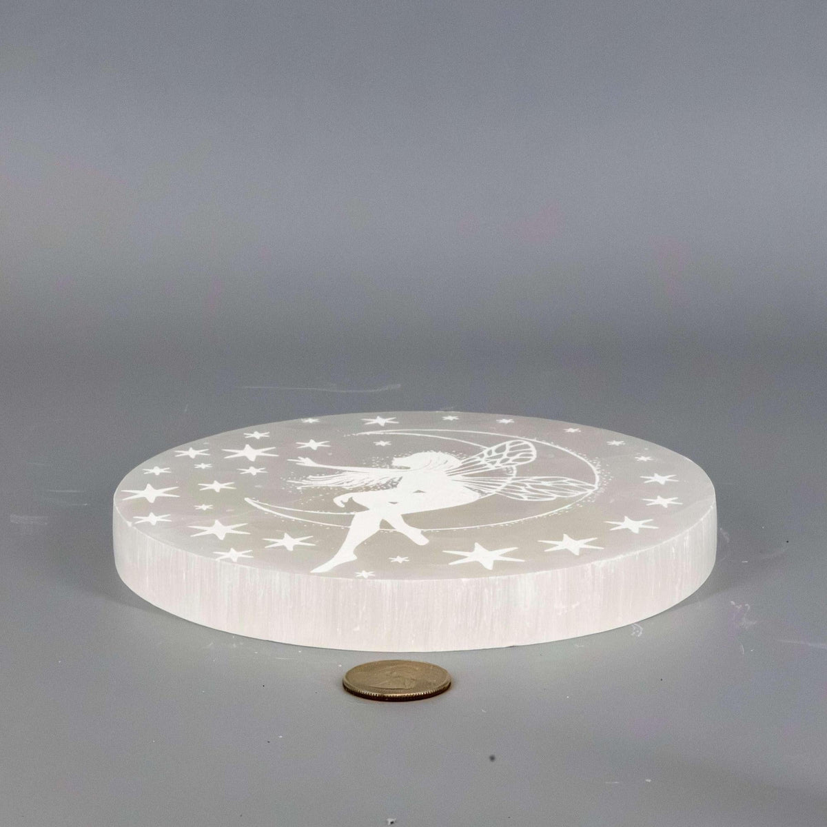 Selenite 5.5 Inch Forest Fairy Charging Plate