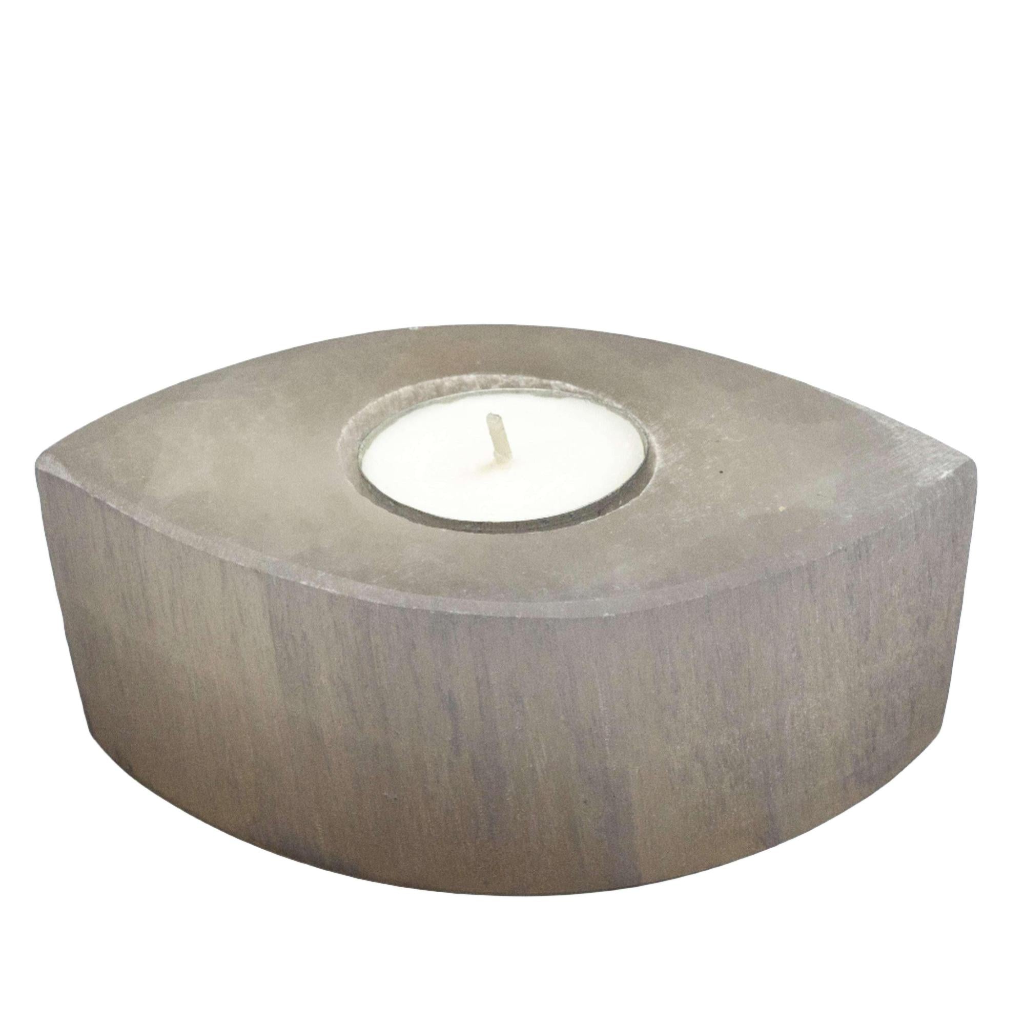 Selenite Crystal Carved Oval Tealight Candle Holder
