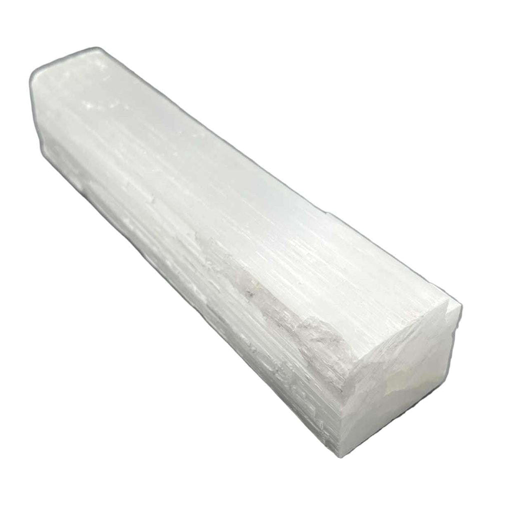 Selenite Crystal Squared Log Crown Chakra Cleanser