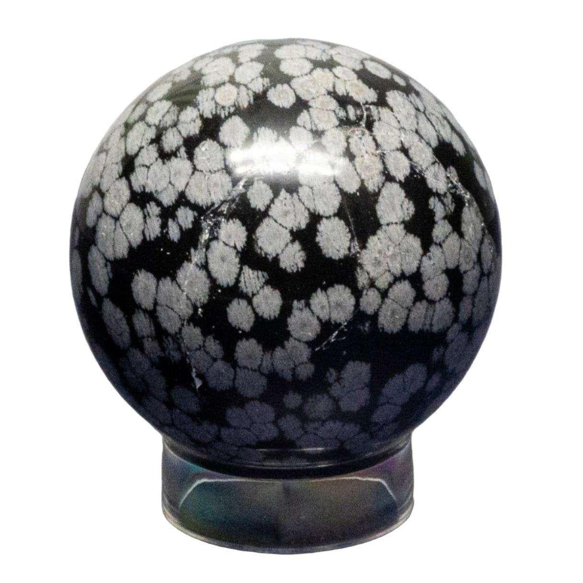 Snowflake Obsidian Crystal Sphere Polished Root Chakra