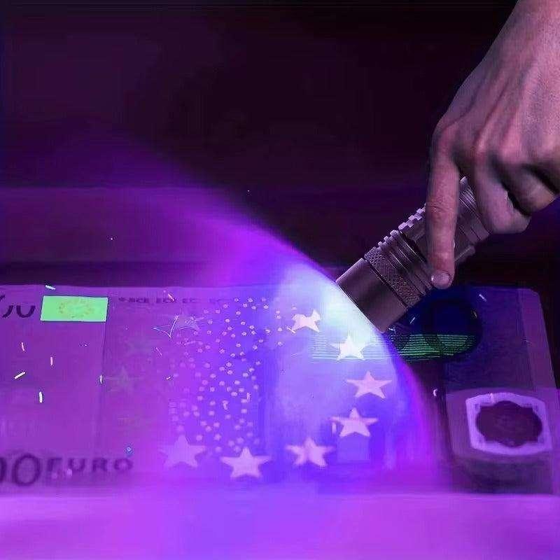 UV 365nm AA Battery Flashlight for Crystal Viewing
