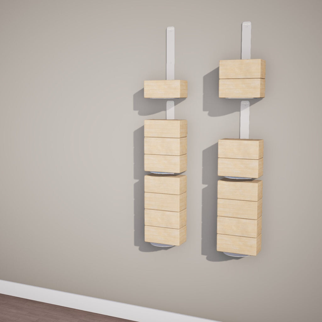 Yoga Block Wall Bracket | White
