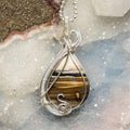 Zebra Jasper Wire Wrap Pendant