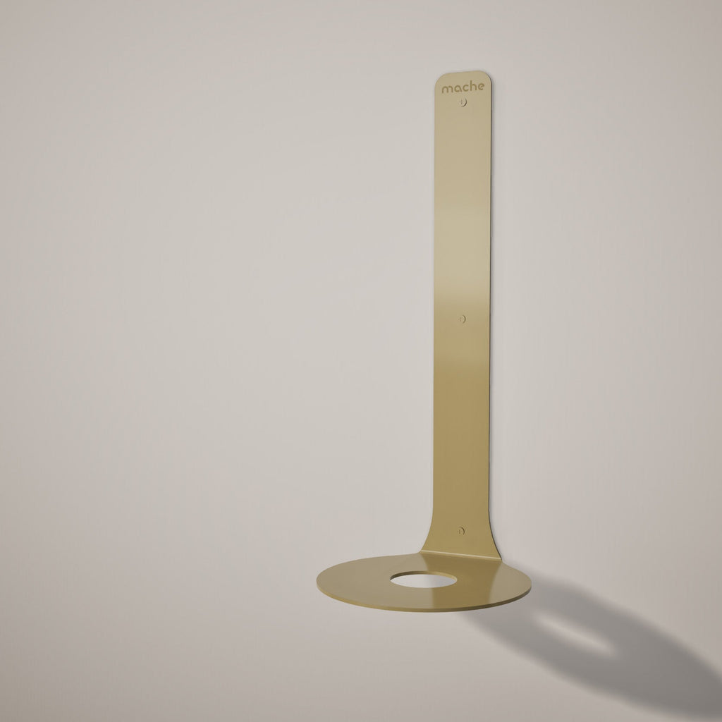 Yoga Block Wall Bracket | Gold