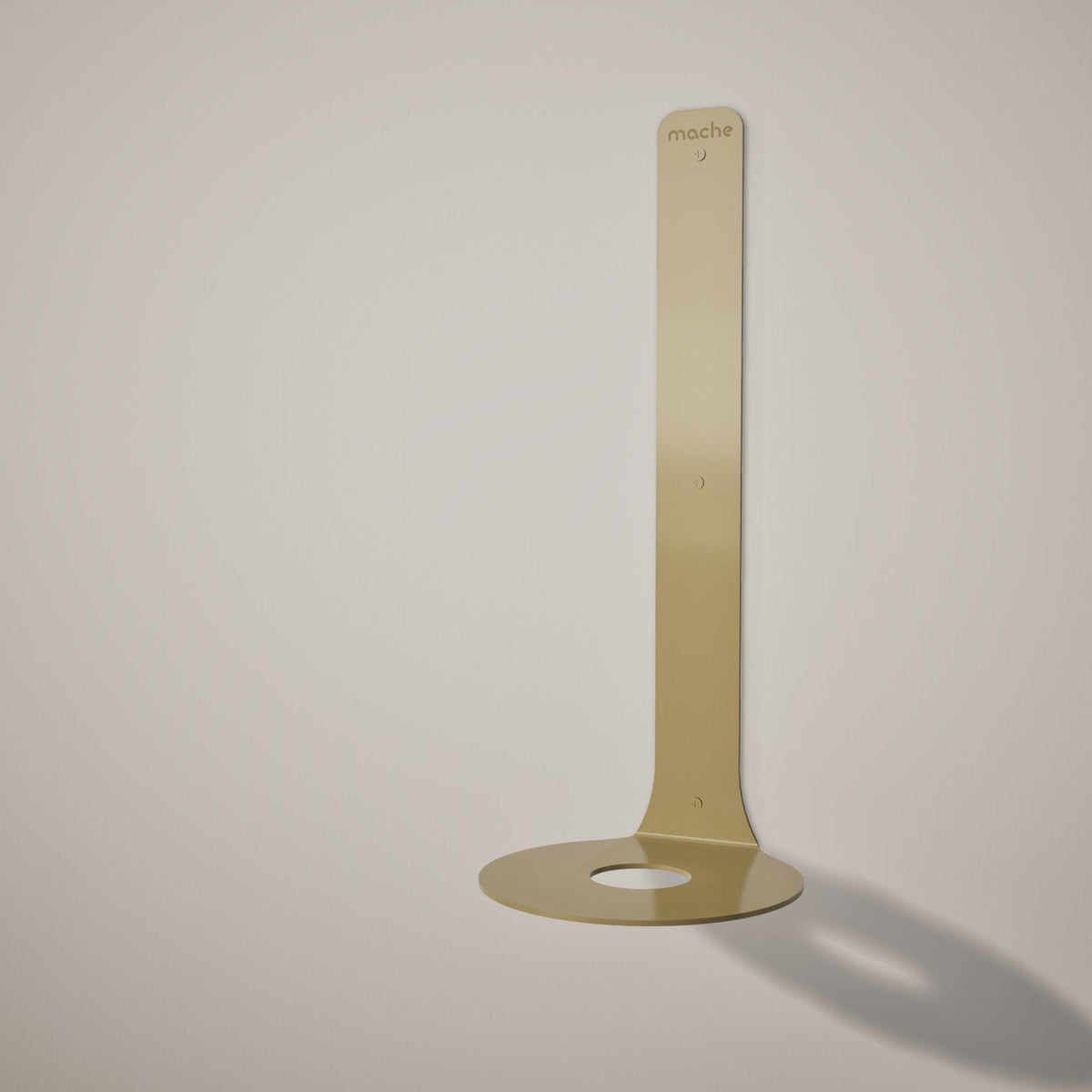 Yoga Block Wall Bracket | Gold