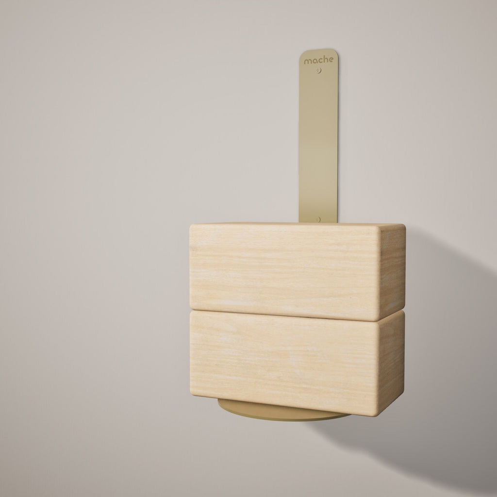 Yoga Block Wall Bracket | Gold