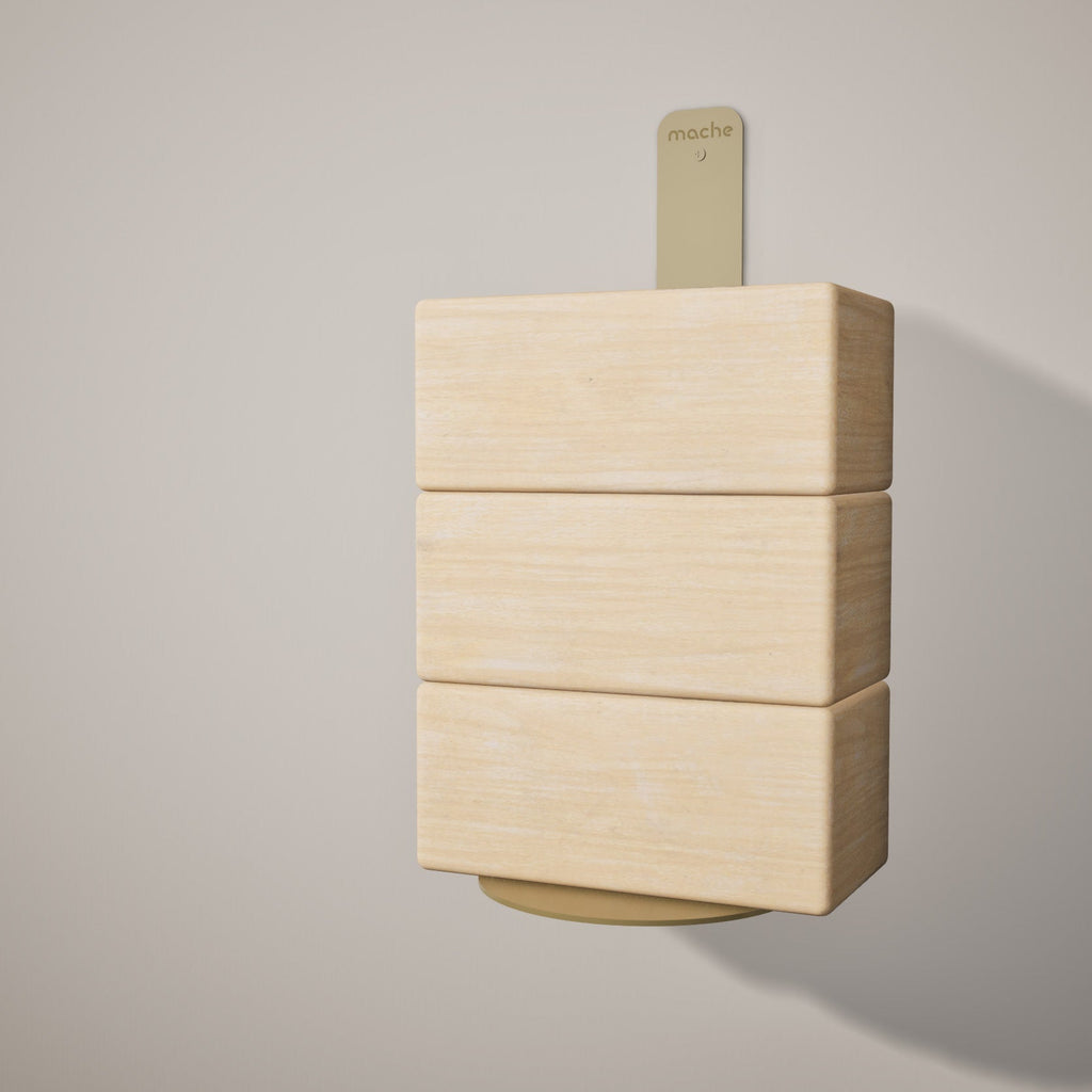 Yoga Block Wall Bracket | Gold