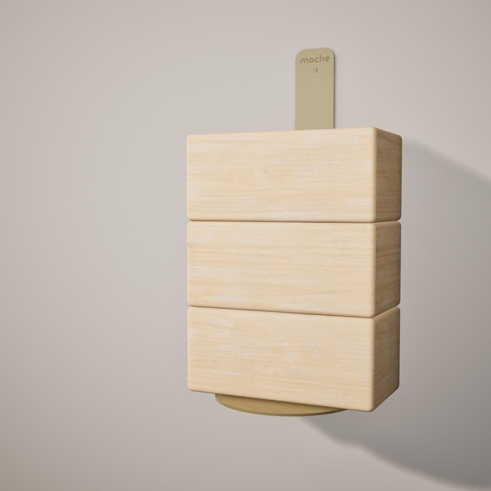 Yoga Block Wall Bracket | Gold