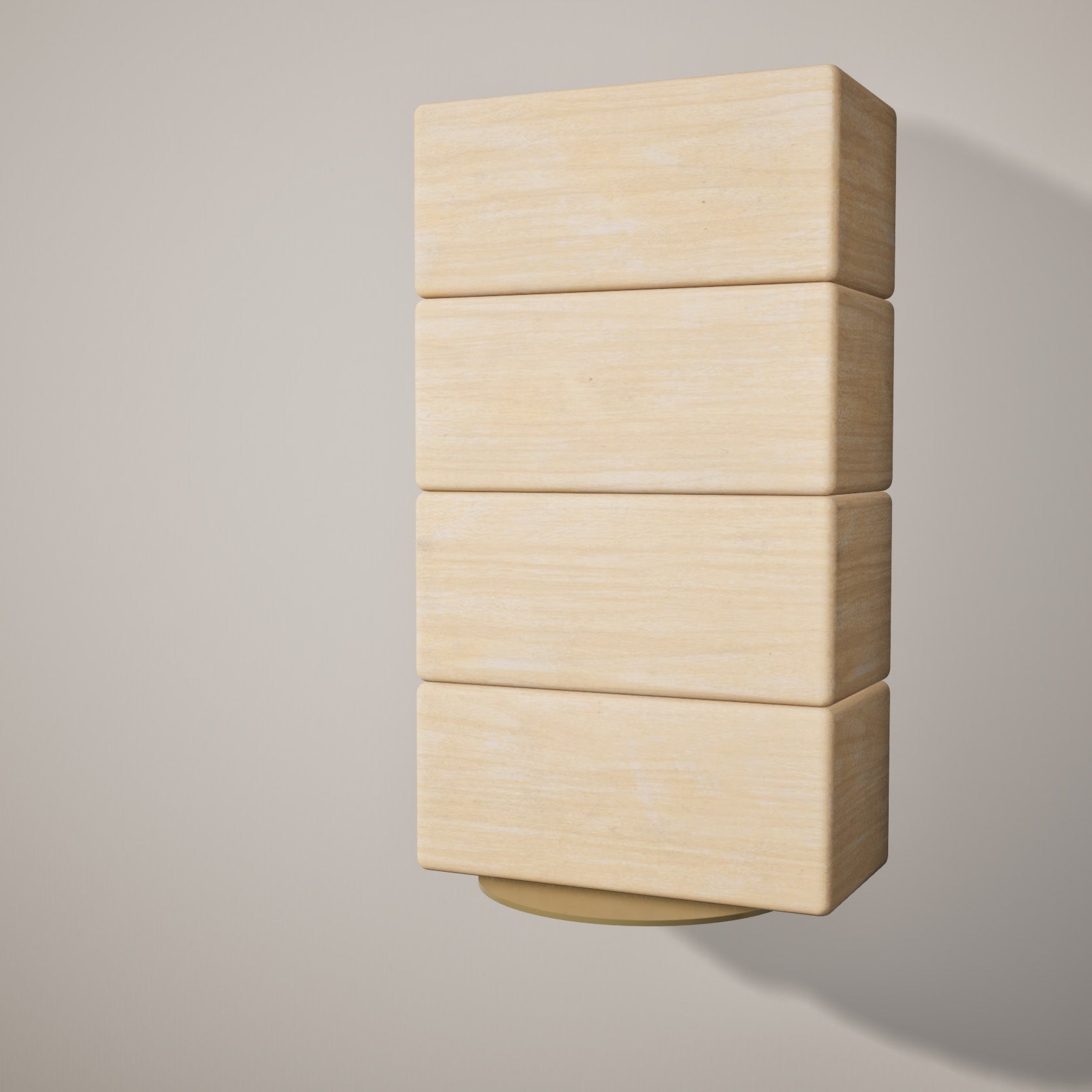 Yoga Block Wall Bracket | Gold