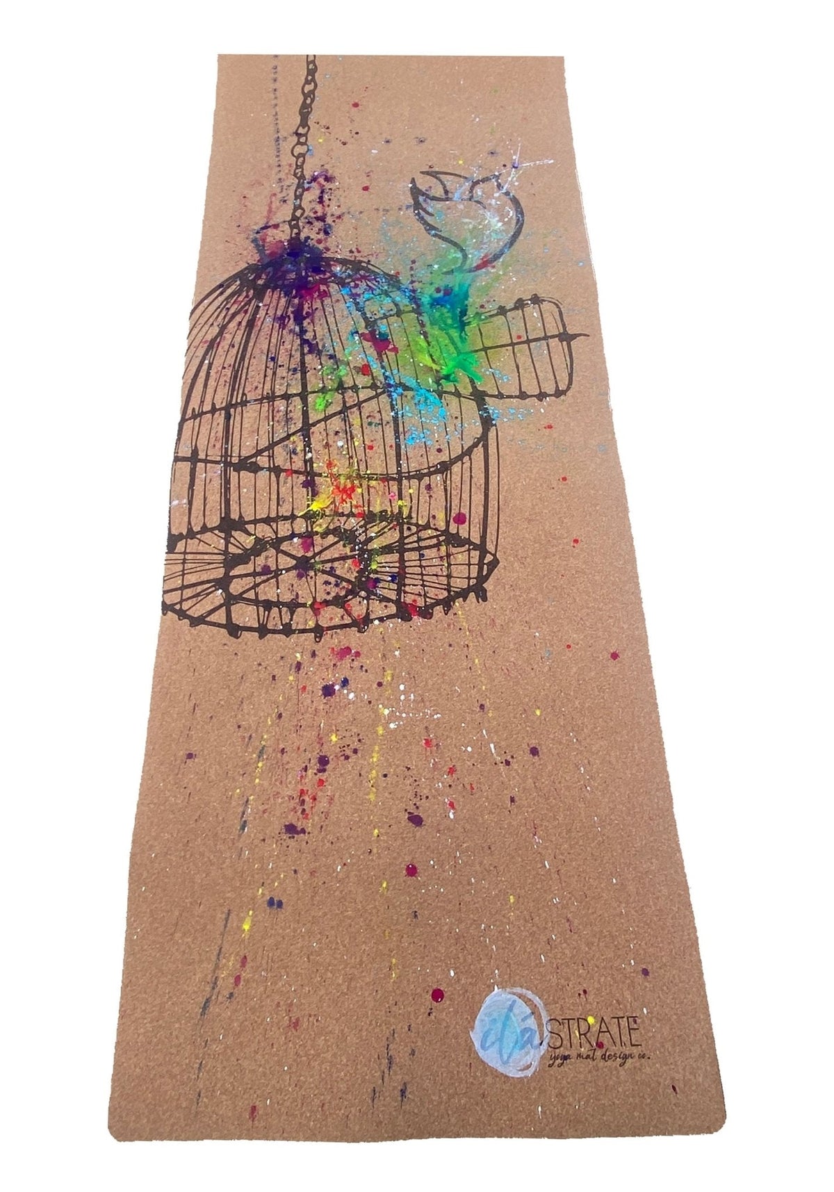 Release Hand painted Cork Yoga Mat
